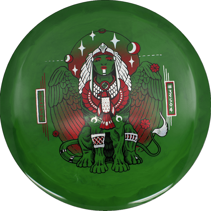 Infinite Discs Sphinx - Swirly S-Blend - Zoe Andyke Tour Series / 173-75g - Green (Red/Silver)