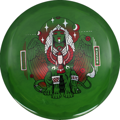 Infinite Discs Sphinx Infinite Discs Sphinx - Swirly S-Blend - Zoe Andyke Tour Series / 173-75g - Green (Red/Silver) - Skyline Disc Golf