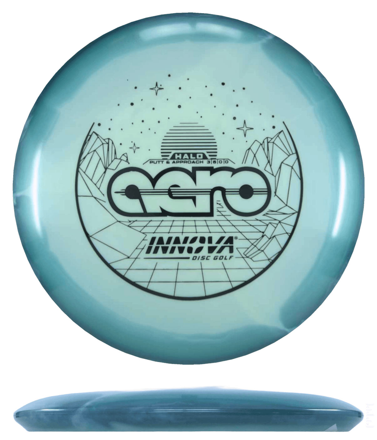 175g - Navy Blue (Black) Halo Star Innova Aero - Skyline Disc Golf