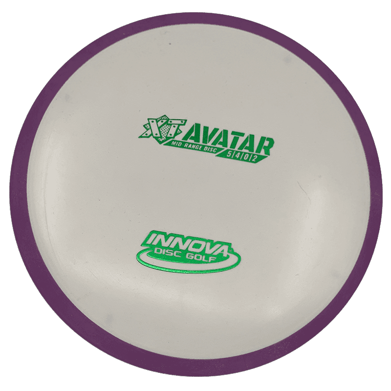 Innova Avatar - XT / 180g - White w/ Purple Rim (Green Foil) - Skyline Disc Golf