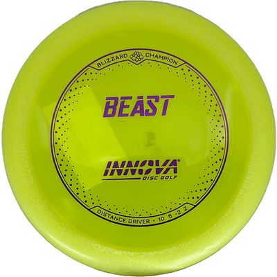 Innova Beast Innova Beast - Blizzard Champion / 147g - Yellow (Purple Foil) - Skyline Disc Golf