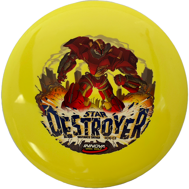 Innova Destroyer Innova Destroyer - Star / 168g - Yellow (Innvision Stamp) - Skyline Disc Golf