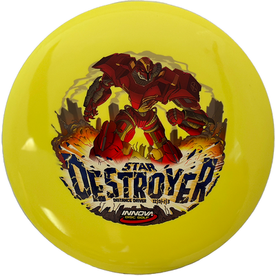 Innova Destroyer Innova Destroyer - Star / 168g - Yellow (Innvision Stamp) - Skyline Disc Golf