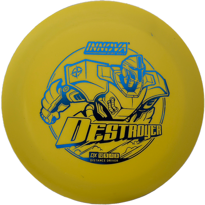 Innova Destroyer Innova Destroyer - DX / 170g - Yellow (Blue Foil) - Skyline Disc Golf