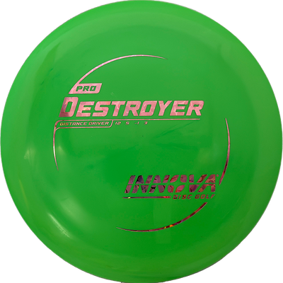 Innova Destroyer Innova Destroyer - Pro / 173g - Lime (Pink Flowers) - Skyline Disc Golf