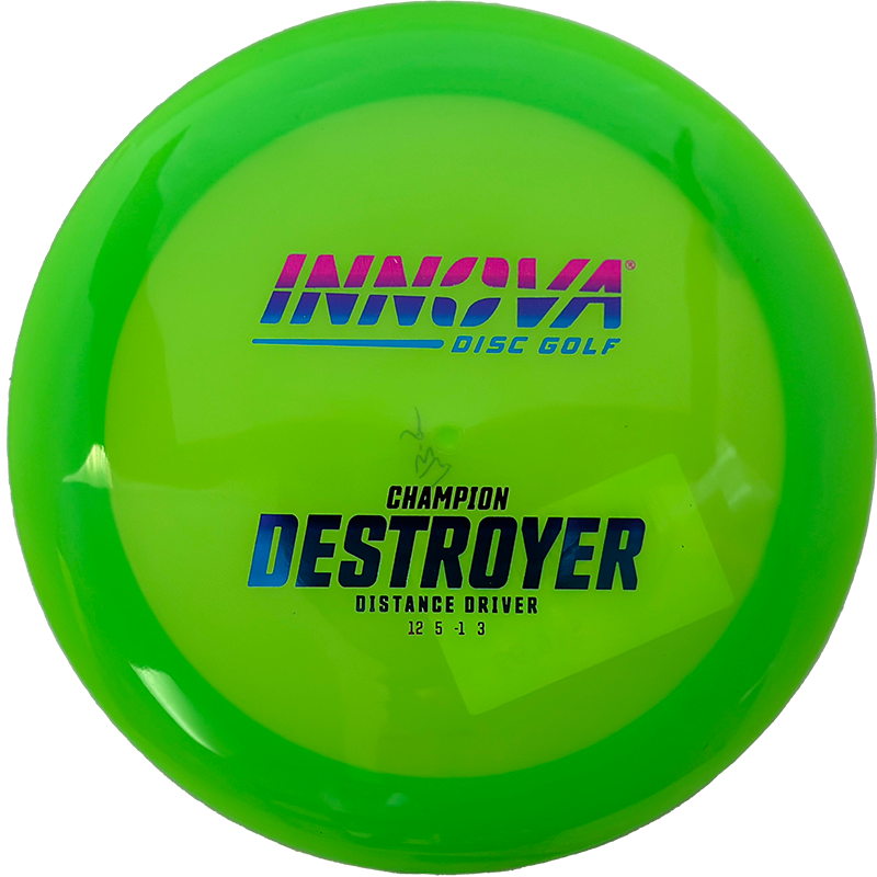 Innova Destroyer Innova Destroyer - Champion / 173g - Lime Green (Morning Sunrise Foil) - Skyline Disc Golf