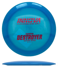 169g - Blue (Red Shatter) Champion Innova Destroyer - Skyline Disc Golf