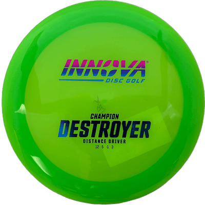 Innova Destroyer Innova Destroyer - Champion / 173g - Lime Green (Morning Sunrise Foil) - Skyline Disc Golf