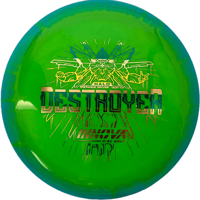 Innova Destroyer Innova Destroyer - Halo Star / 170g - Green w/ Blue Green Rim (Green/Gold/Yellow Foil) - Skyline Disc Golf