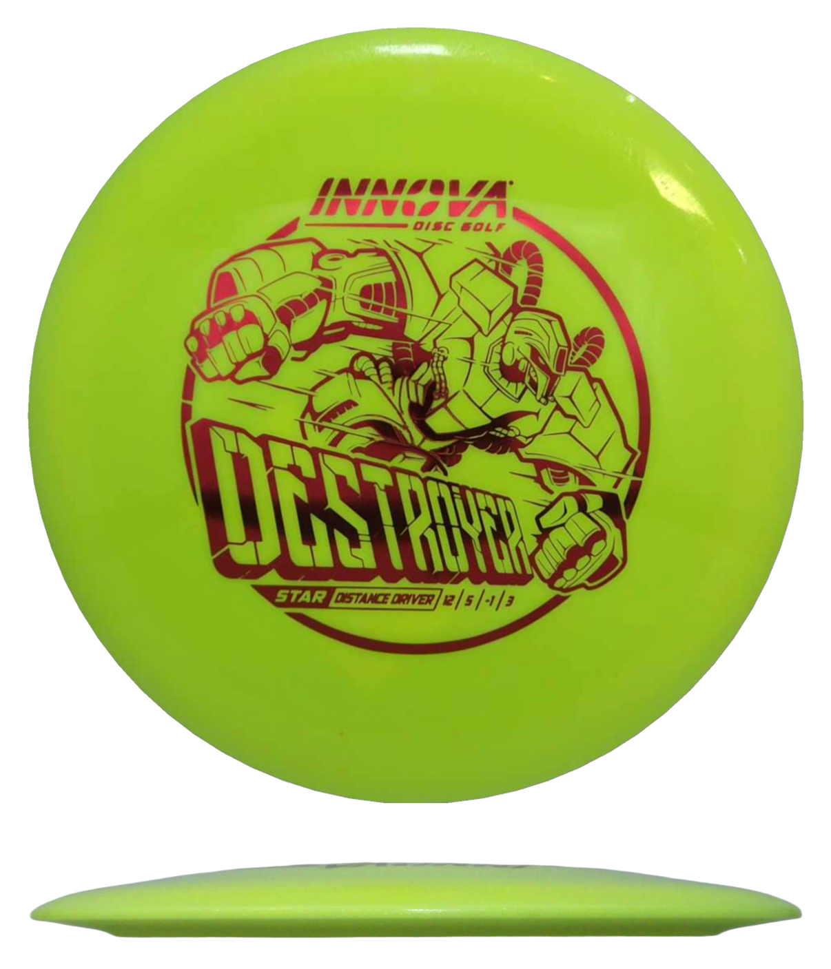 Innova Destroyer - Star / 158g - Yellow (Red Foil) - Skyline Disc Golf