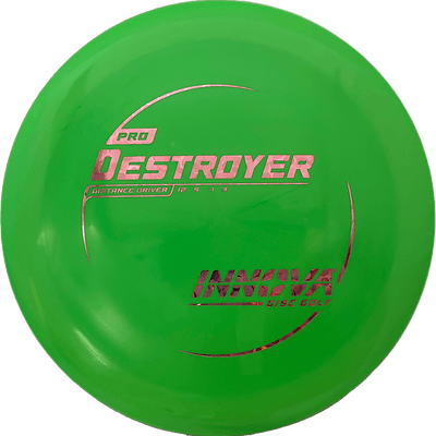 Innova Destroyer Innova Destroyer - Pro / 173g - Lime (Pink Flowers) - Skyline Disc Golf