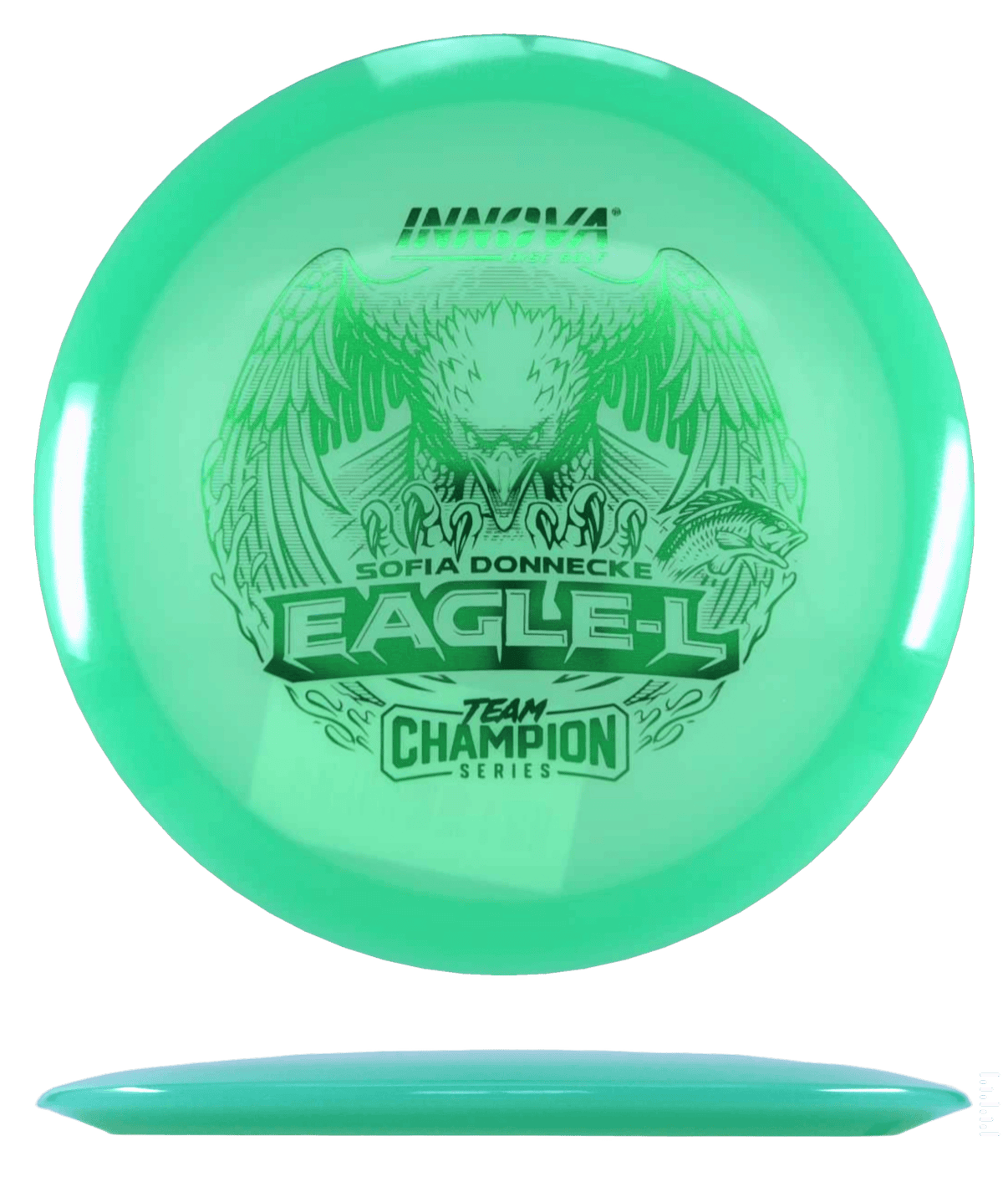 173 - 75g - Seafoam (Green Foil) Proto Glow Champion - Sofia Donnecke Tour Series Innova Eagle - L - Skyline Disc Golf
