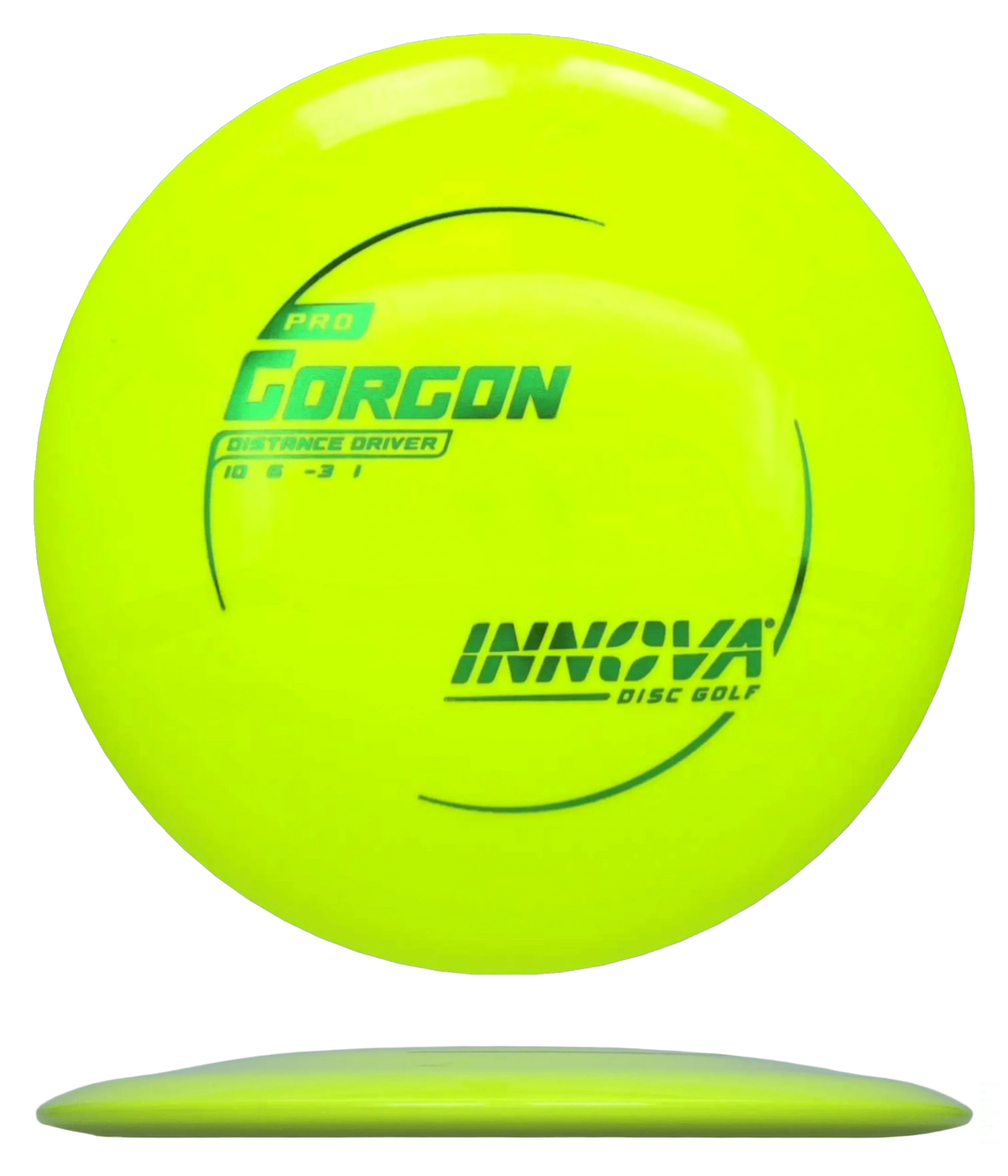 Innova Gorgon - Pro / 173-75g - Highlighter Yellow (Green Foil) - Skyline Disc Golf