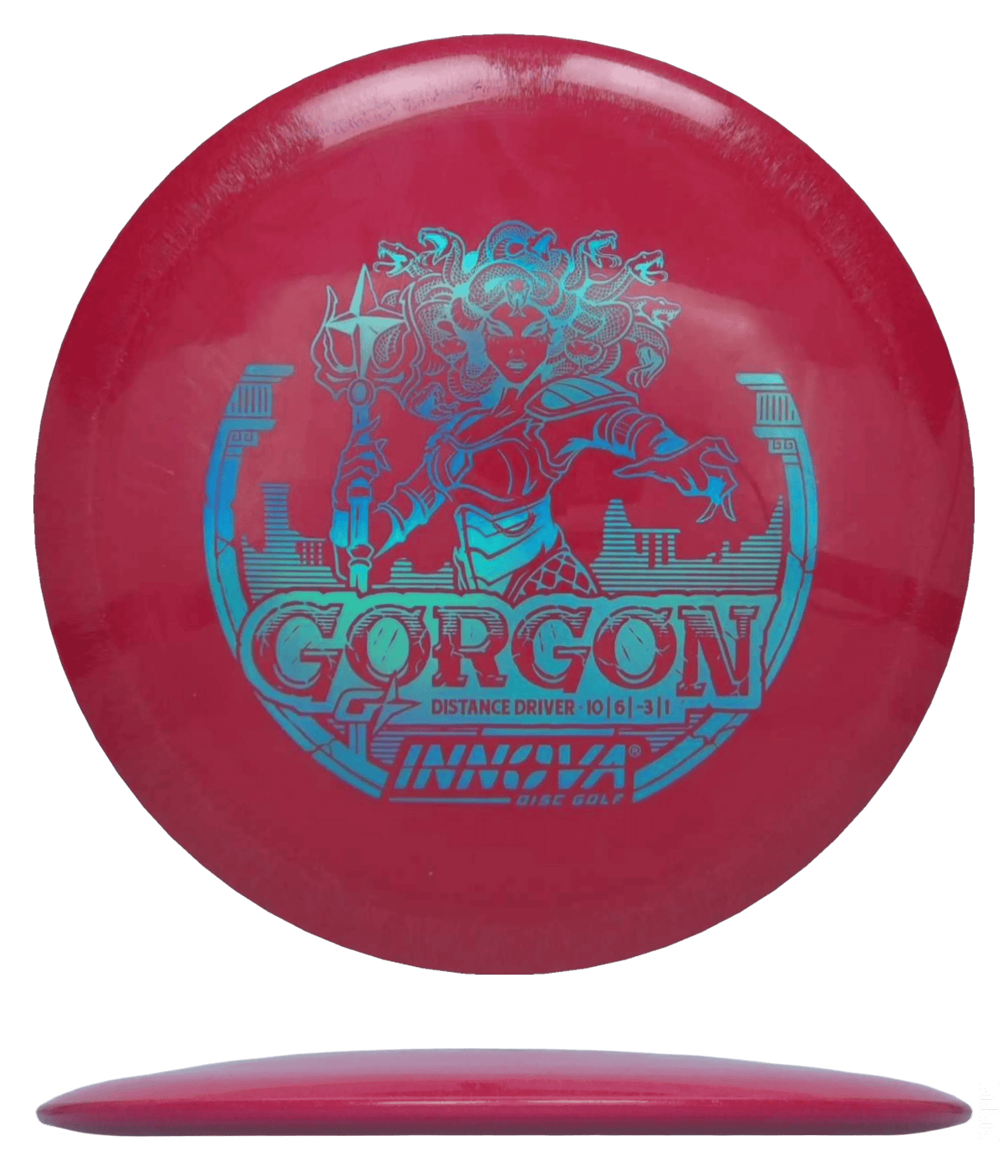 171g - Red (Blue Chrome) GStar Innova Gorgon - Skyline Disc Golf
