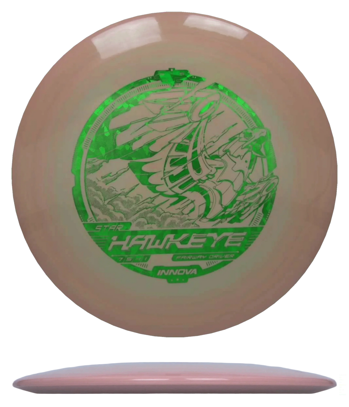 Innova Hawkeye - Star / 171g - Blush/Peach (Green Shatter) - Skyline Disc Golf