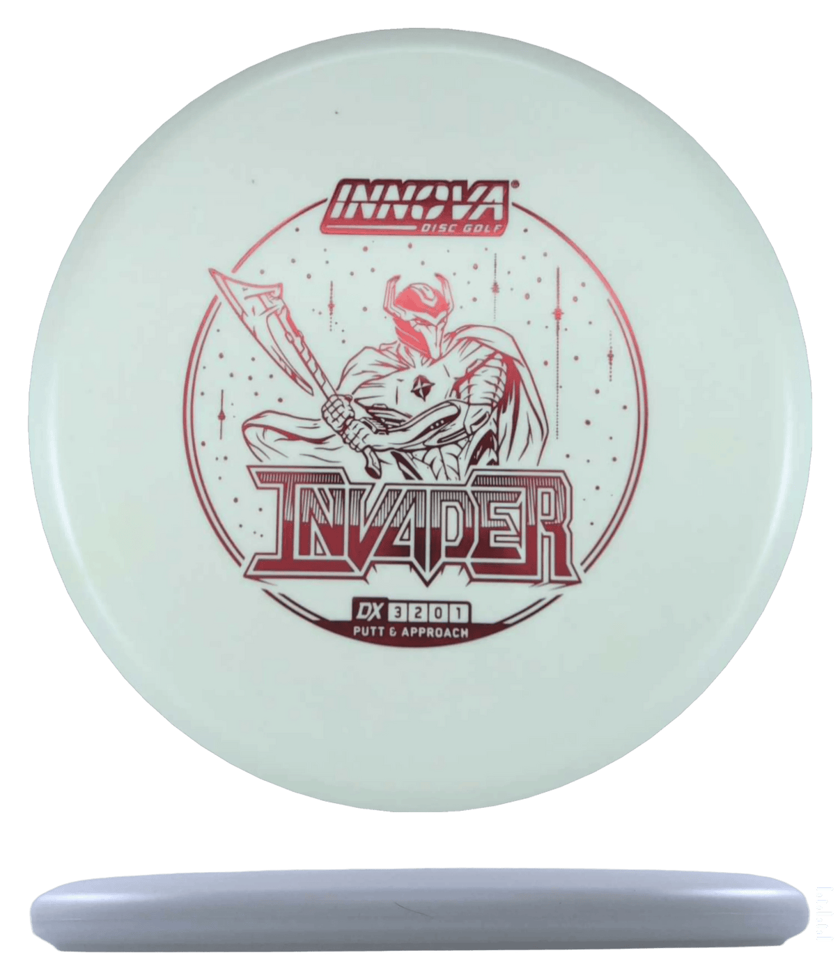 170g - White (Red Foil) DX Innova Invader - Skyline Disc Golf