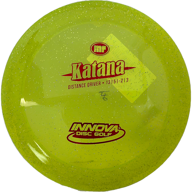 Innova Katana Innova Katana - Metal Flake Champion / 170g - Yellow (Red Foil) - Skyline Disc Golf