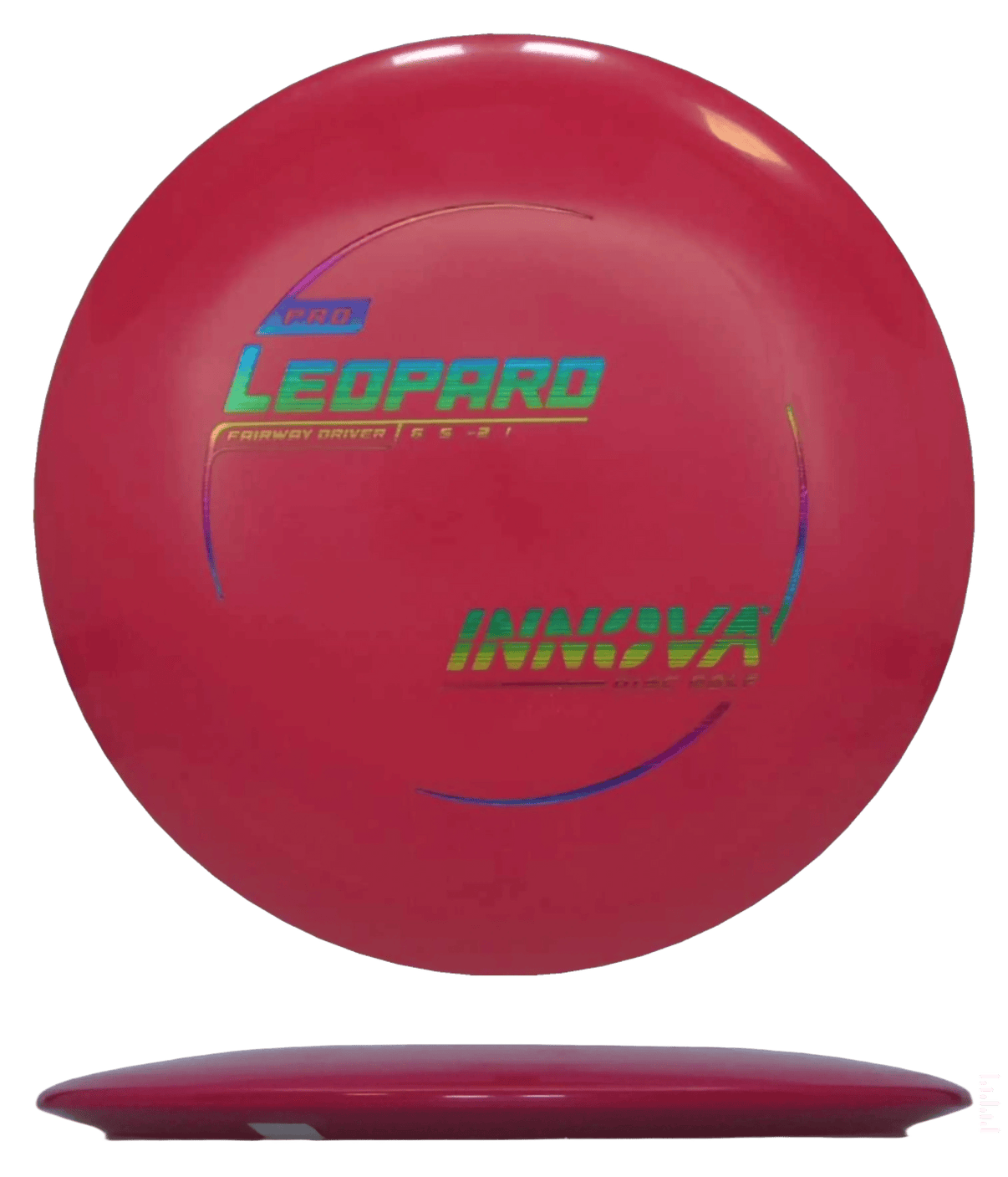 170g - Red (Scratched Rainbow Foil) Pro Innova Leopard - Skyline Disc Golf