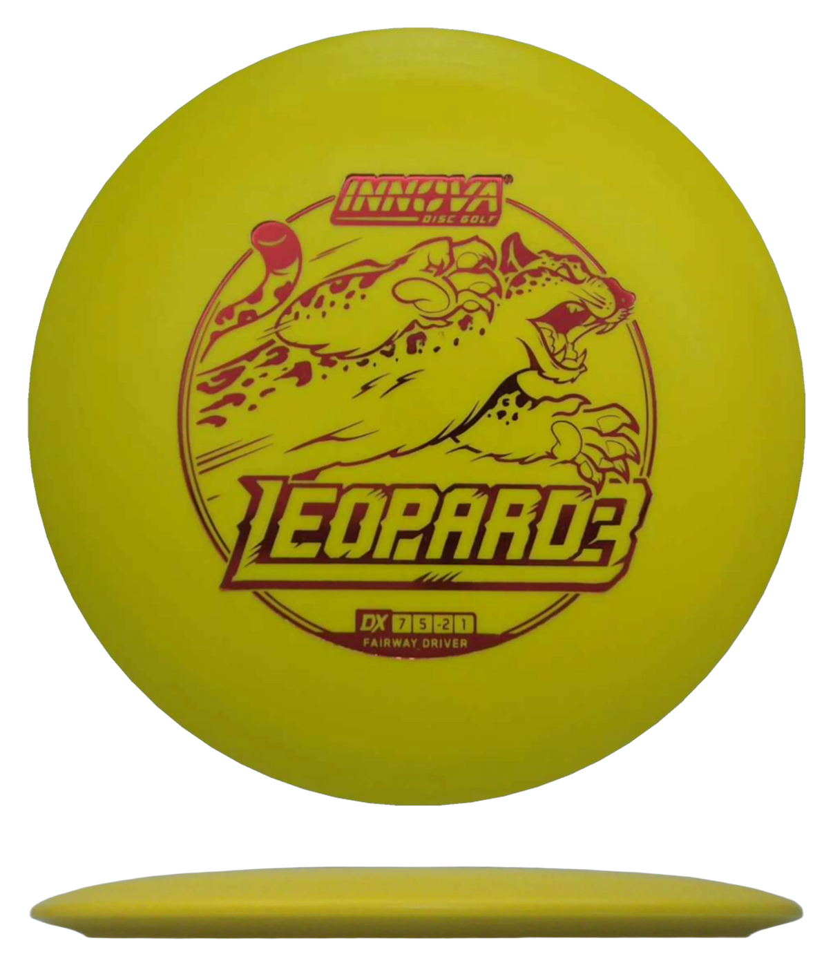Innova Leopard3 - DX / 170g - Yellow (Red Foil) - Skyline Disc Golf