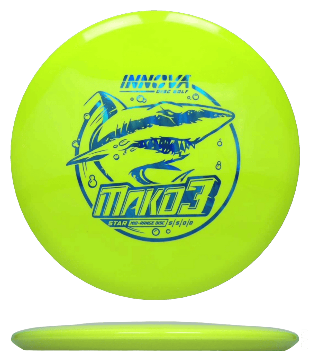 171g - Yellow (Aqua Chrome) Star Innova Mako3 - Skyline Disc Golf