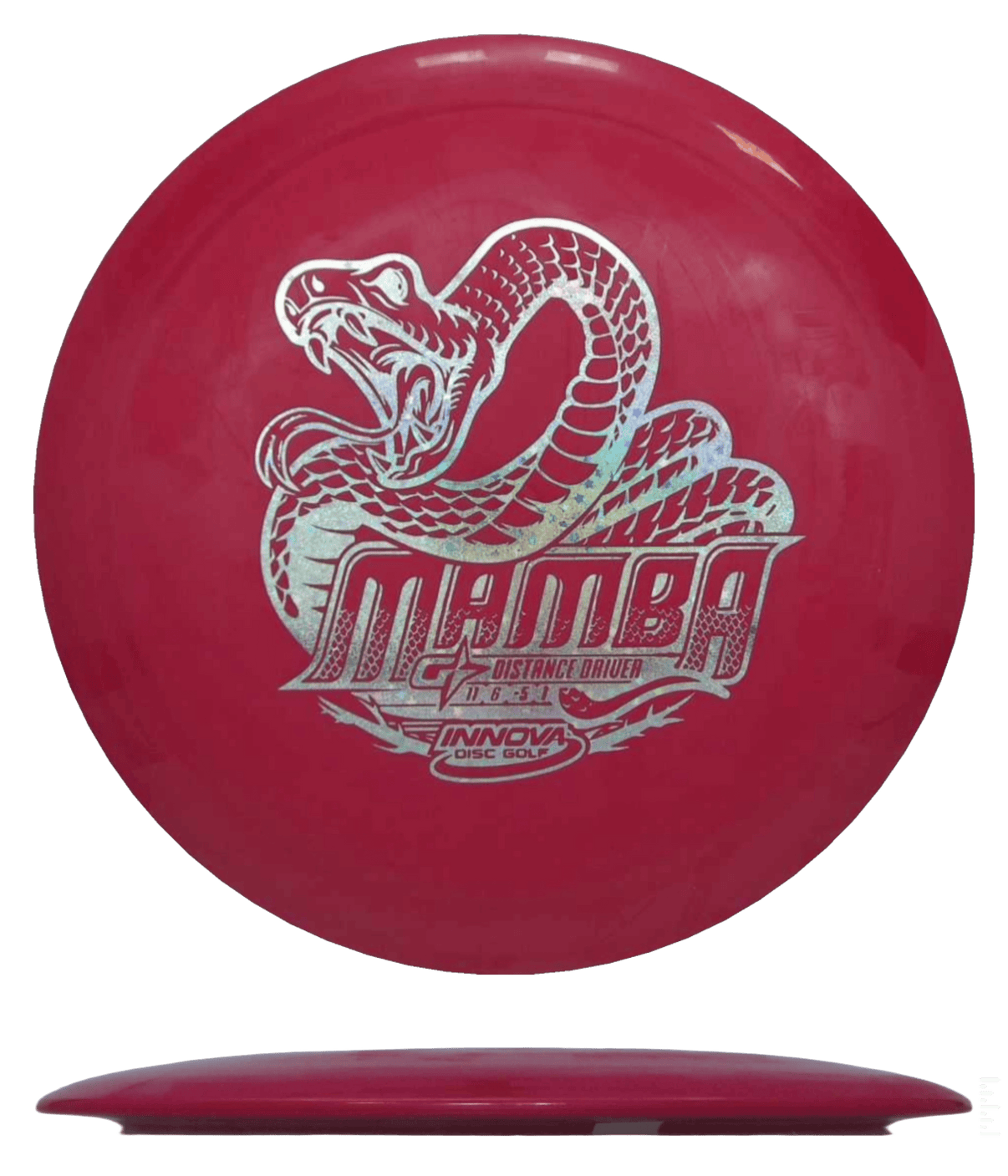 173g - Red (Silver Glitter) GStar Innova Mamba - Skyline Disc Golf