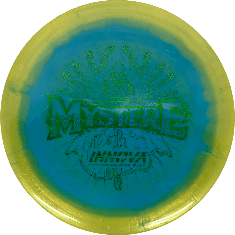 Innova Mystere Innova Mystere - Halo Star / 173-75g - Blue Green w/ Goldenrod Rim (Green Shatter) - Skyline Disc Golf