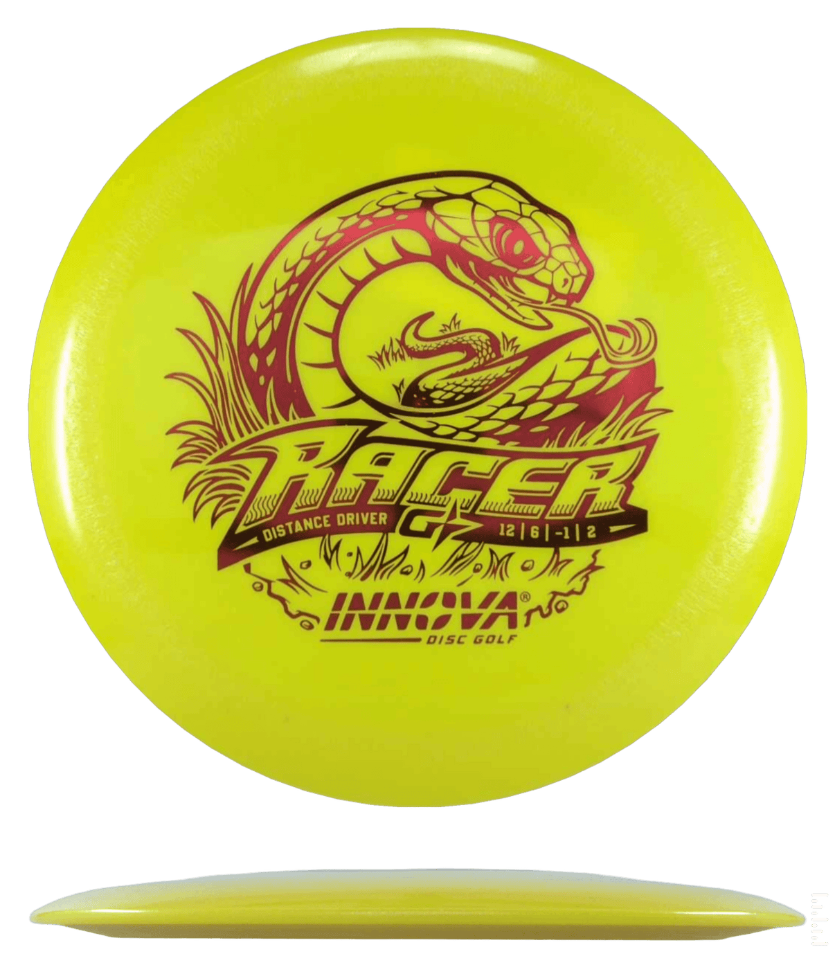 173 - 75g - Yellow (Red Foil) GStar Innova Racer - Skyline Disc Golf