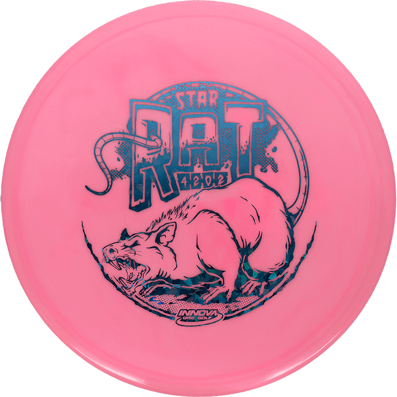 171g - Pink (Blue Shatter) Star Innova Rat - Skyline Disc Golf