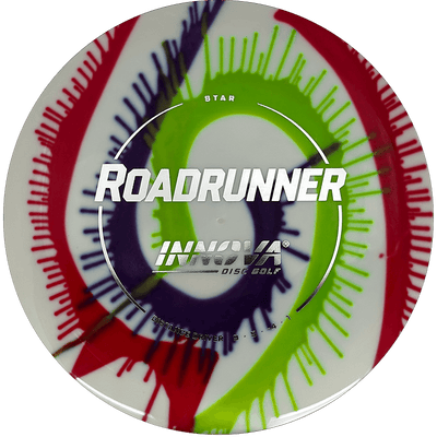 Innova Roadrunner Innova Roadrunner - I-Dye Star / 173g - Red/Blue/Lime Spiral (Silver) - Skyline Disc Golf