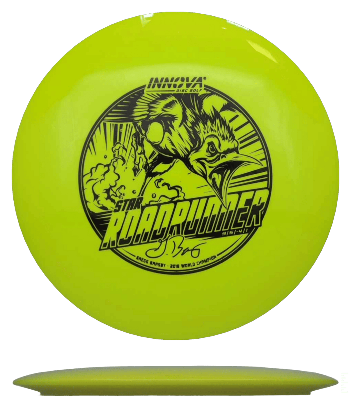 172g - Canary Yellow (Black) Star Innova Roadrunner - Skyline Disc Golf