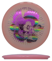 180g - Pink (Magenta/Rainbow Foil) Glow Champion Innova Roc - Skyline Disc Golf
