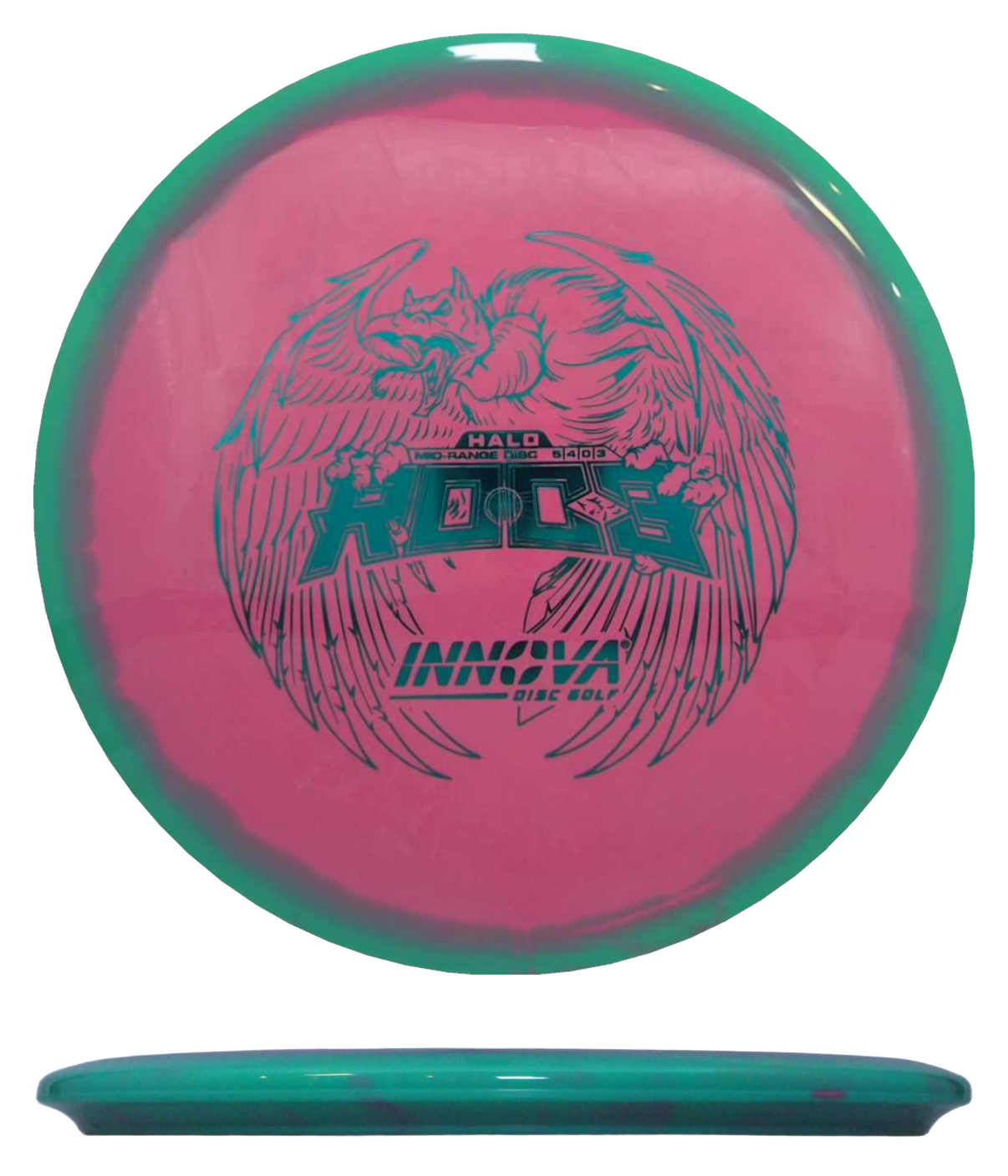 Innova Roc3 - Halo Star / 180g - Hot Pink w/ Teal Rim (Blue Green Foil) - Skyline Disc Golf