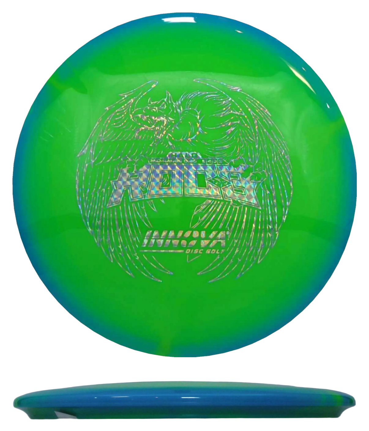 Innova Roc3 - Halo Star / 175g - Green w/ Blue Rim (Diamondplate) - Skyline Disc Golf
