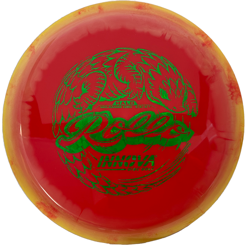 Innova Rollo Innova Rollo - Halo Star / 180g - Red w/ Yellow Orange Rim (Green Shatter) - Skyline Disc Golf