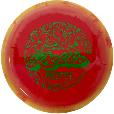 Innova Rollo Innova Rollo - Halo Star / 180g - Red w/ Yellow Orange Rim (Green Shatter) - Skyline Disc Golf