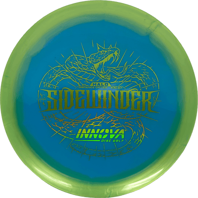 Innova Sidewinder Innova Sidewinder - Halo Star / 167g - Blue-ish w/ Goldenrod Rim (Green Chrome) - Skyline Disc Golf