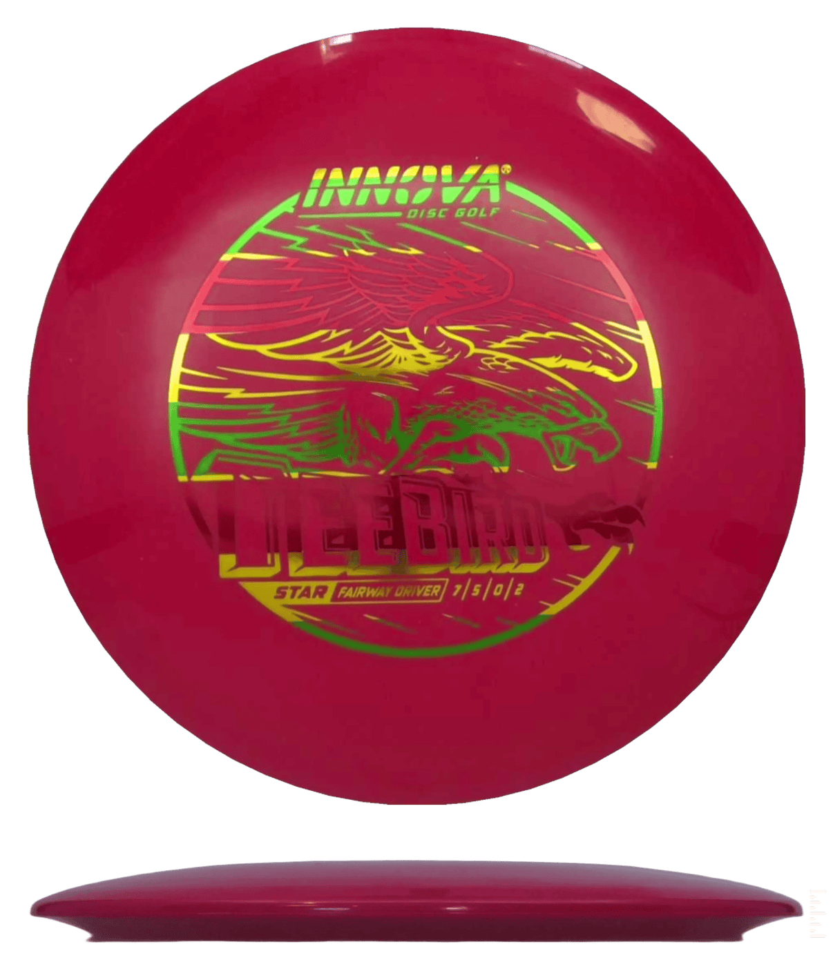 167g - Red (Rasta Foil) Star Innova TeeBird - Skyline Disc Golf