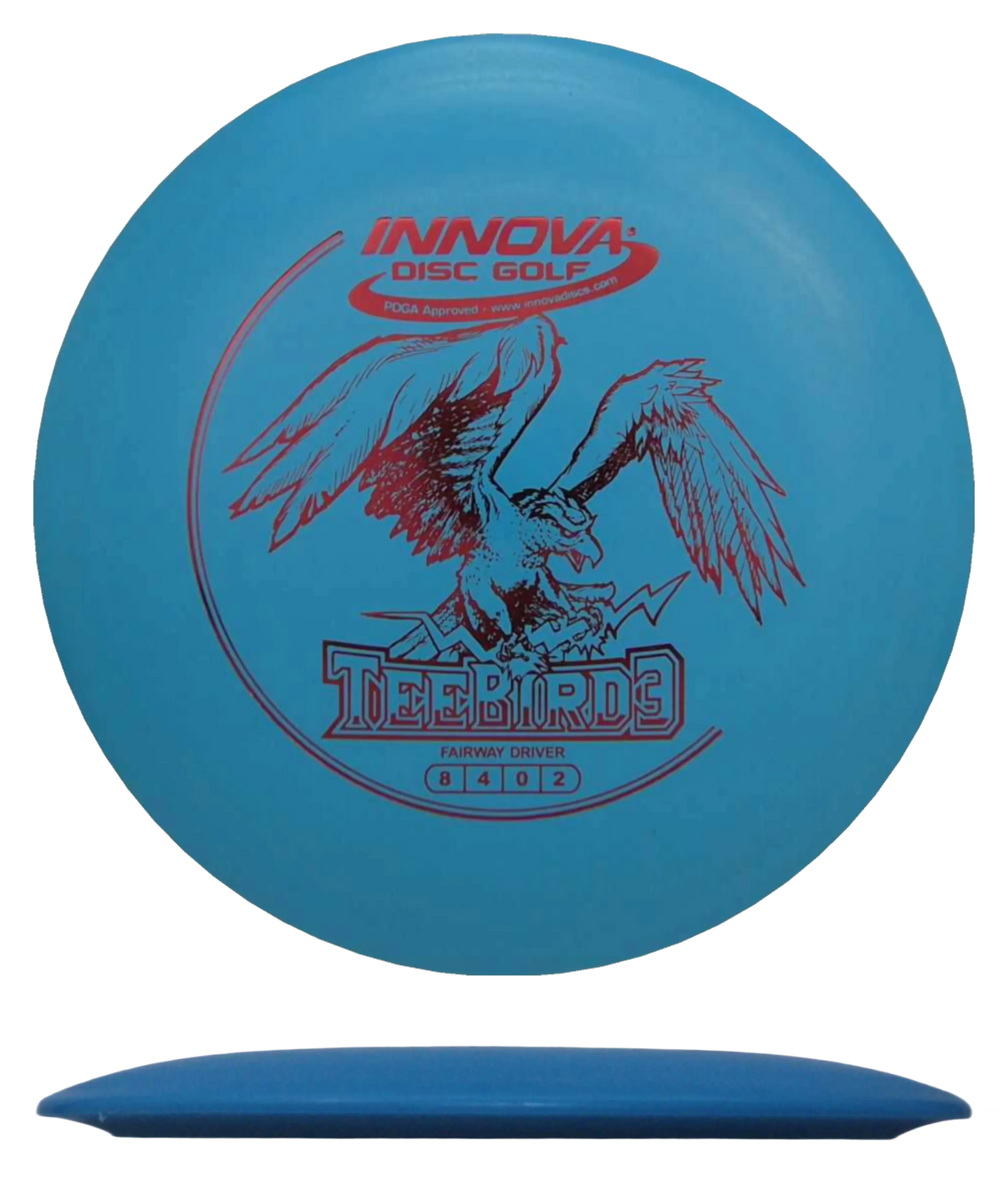 Innova TeeBird3 - DX / 163g - Sky Blue (Red Foil) - Skyline Disc Golf