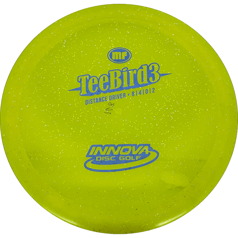 Innova TeeBird3 Innova TeeBird3 - Metal Flake Champion / 168g - Yellow (Blue) - Skyline Disc Golf