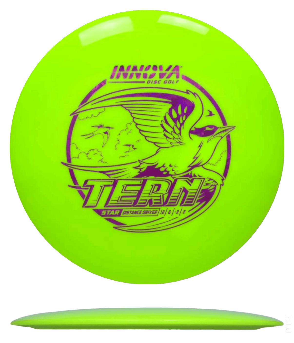 173 - 75g - Chartreuse (Magenta Shatter) Star Innova Tern - Skyline Disc Golf