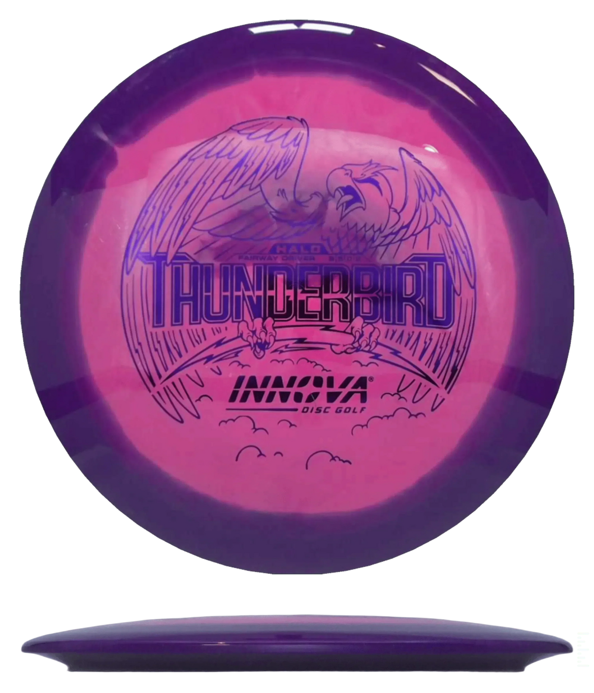 Innova Thunderbird - Halo Star / 173-75g - Pink w/ Purple Rim (Purple Foil) - Skyline Disc Golf