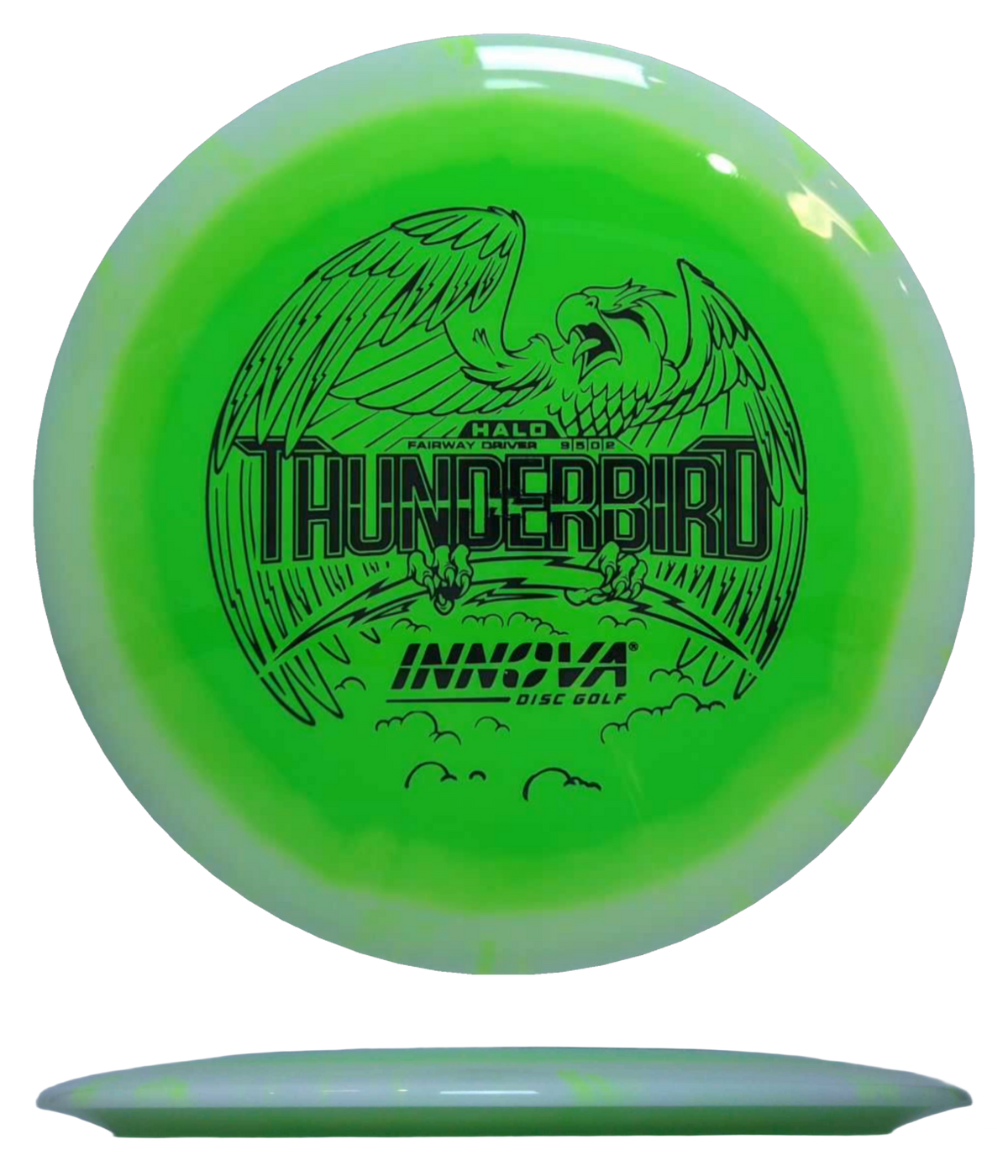 Innova Thunderbird - Halo Star / 173-75g - Hot Green w/ White Rim (Black) - Skyline Disc Golf