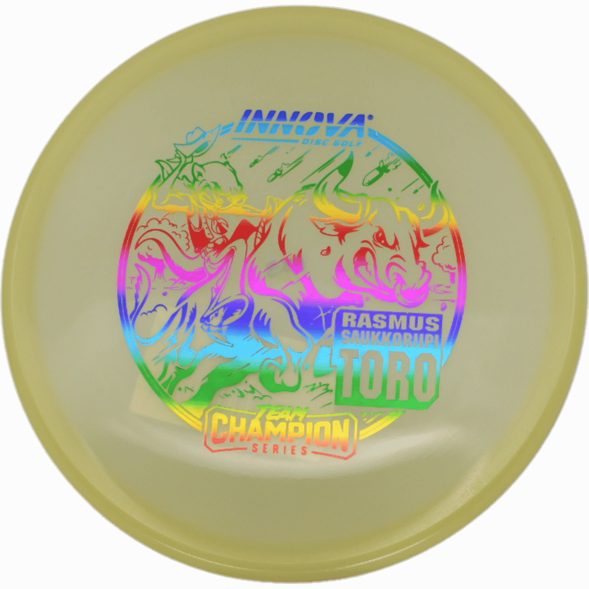 Innova Toro Innova Toro - Proto Glow Champion - Rasmus Saukkoriipi Tour Series / 173-75g - Glow (Rainbow Foil) *003* - Skyline Disc Golf