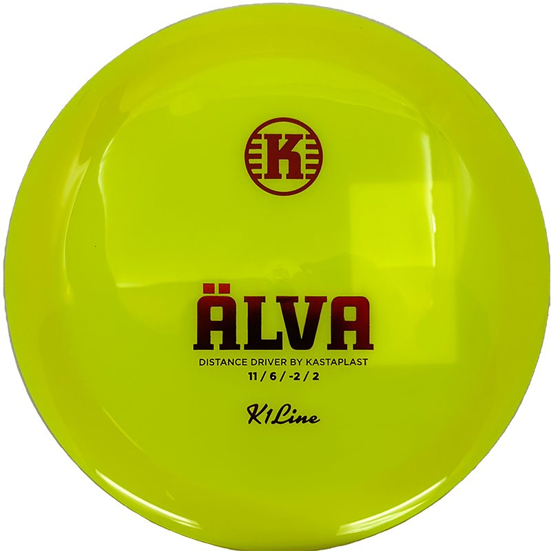 Kastaplast Alva Kastaplast Alva - K1 / 175g - Yellow (Red Foil) - Skyline Disc Golf