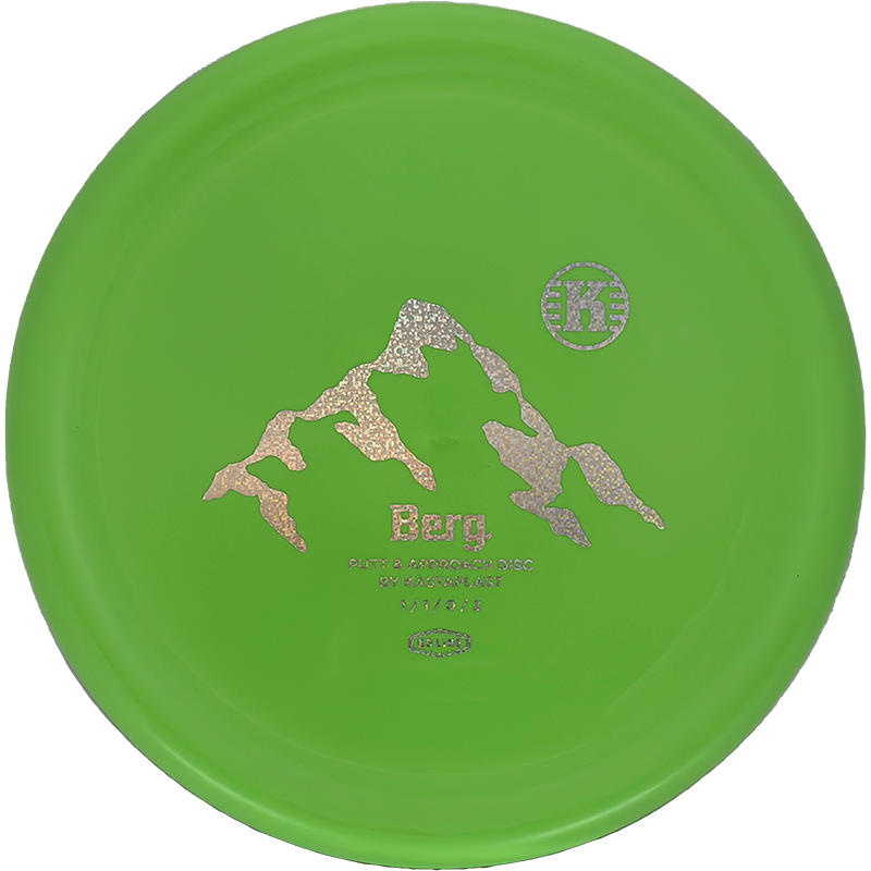 Kastaplast Berg Kastaplast Berg - K3 / 174g - Lime Green (Silver Glitter) - Skyline Disc Golf