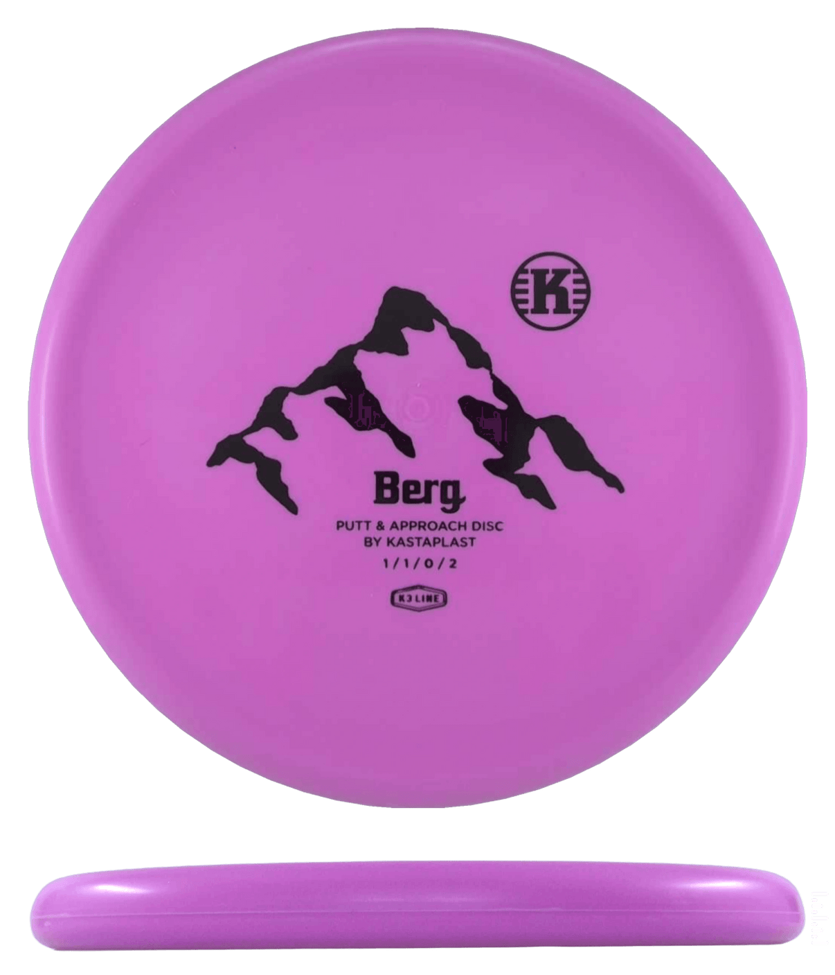 173g - Pink (Black) K3 Kastaplast Berg - Skyline Disc Golf