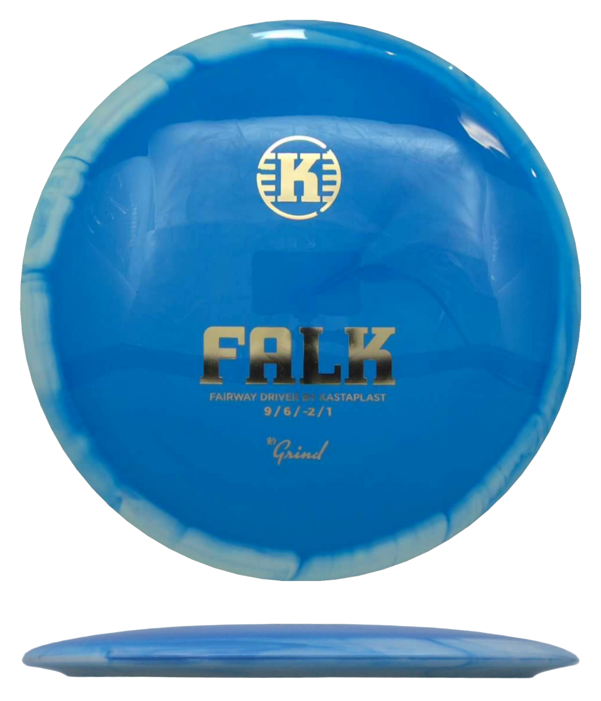 Kastaplast Falk - K1 Grind / 174g - Blue (Gold) - Skyline Disc Golf