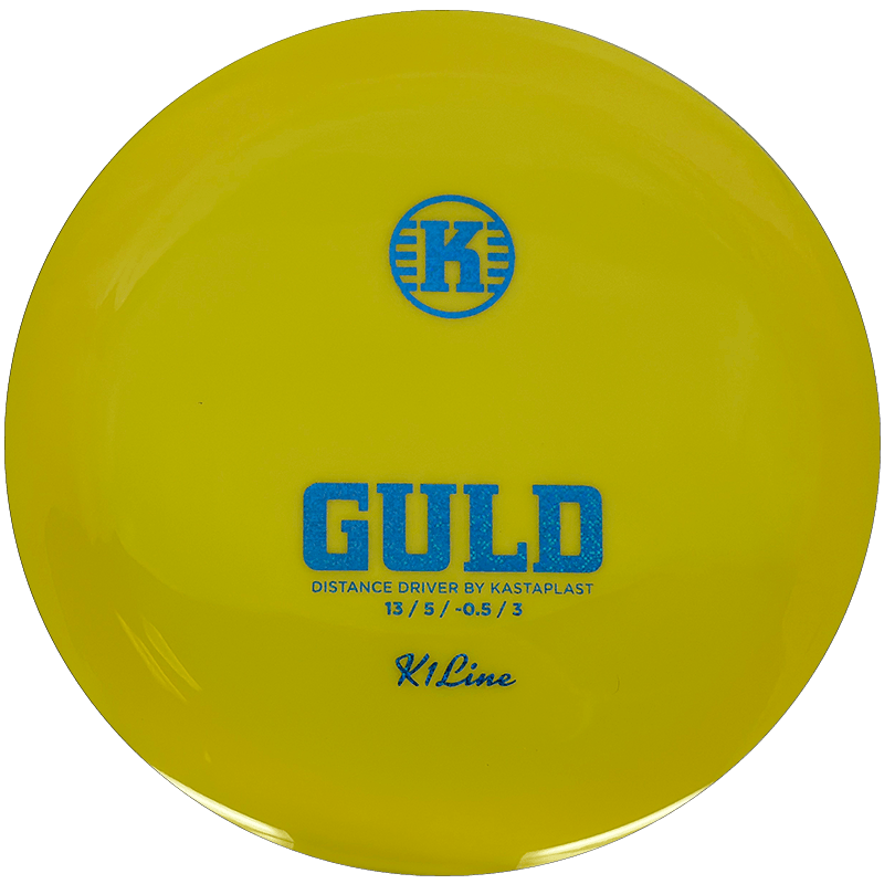 Kastaplast Guld Kastaplast Guld - K1 / 172g - Yellow (Blue Glitter) - Skyline Disc Golf