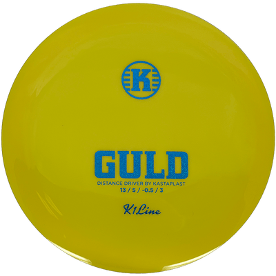 Kastaplast Guld Kastaplast Guld - K1 / 172g - Yellow (Blue Glitter) - Skyline Disc Golf