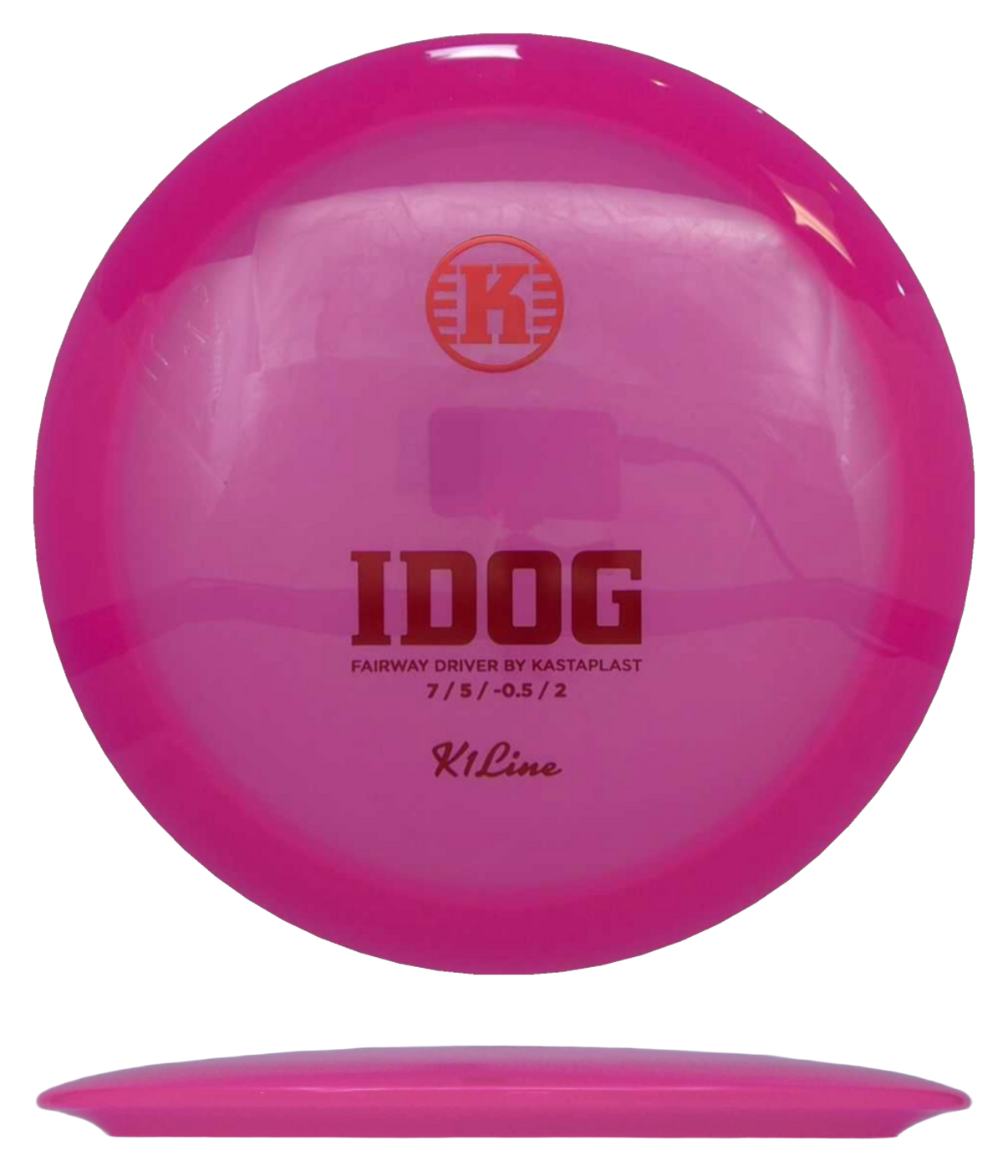 Kastaplast Idog - K1 / 174g - Hot Pink (Red Foil) - Skyline Disc Golf